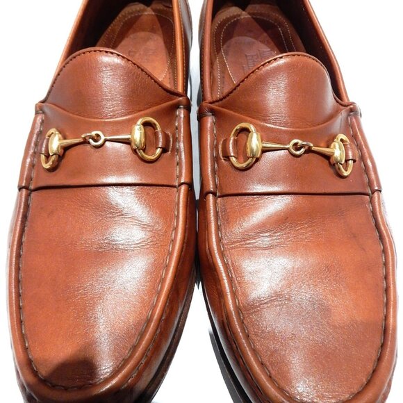 Allen Edmonds Caramel Horse Bit Italian Loafers in size 14B